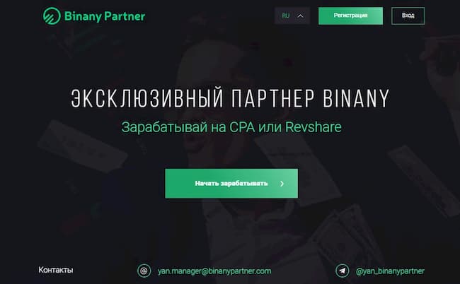 партнерская программа Binanypartner.com